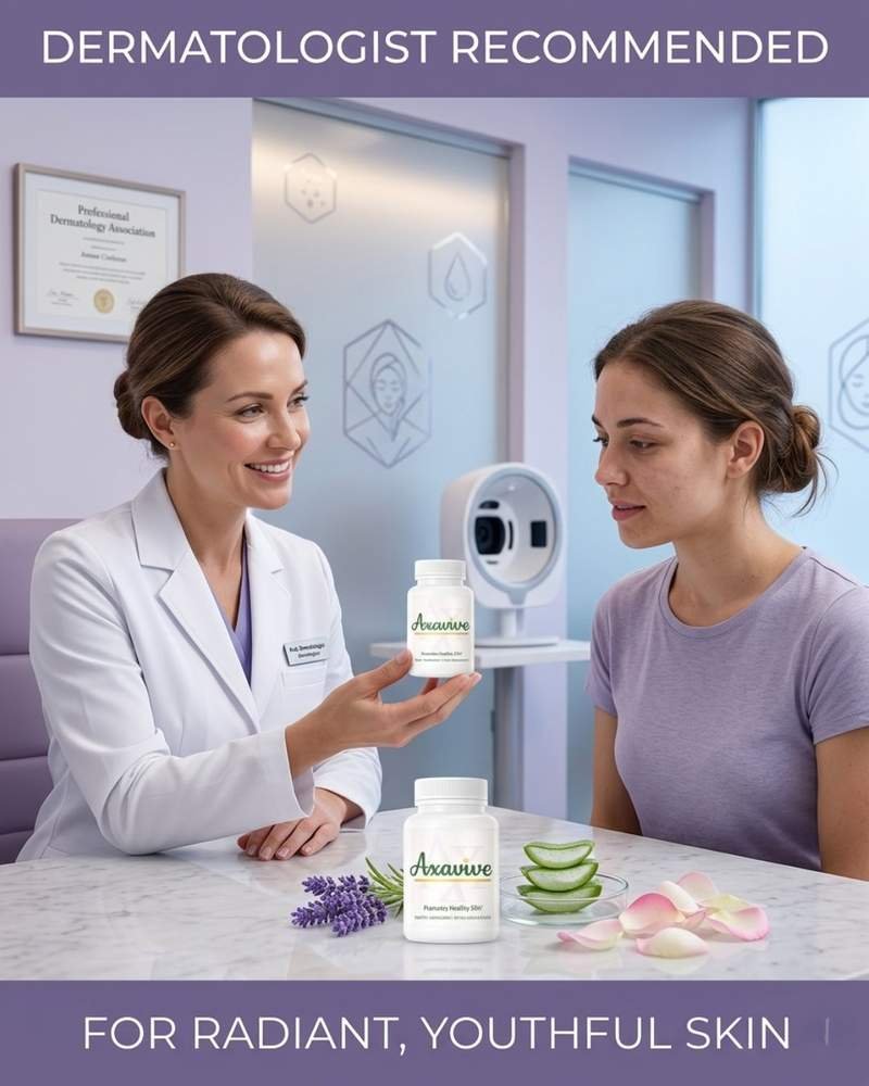 Axavive product quality visual highlighting plant-based skin support formula